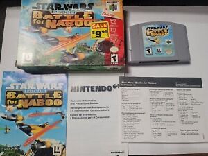 Star Wars Episode 1: Battle for Naboo (Nintendo 64 N64) Complete in Box CIB 