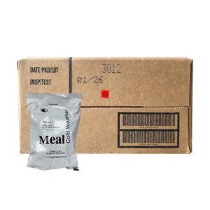 Cold Weather Military MRE Case - 12 Meals - JAN 2026 or later INSP Date