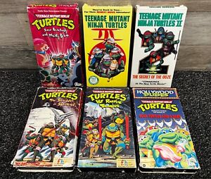Teenage Mutant Ninja Turtles VHS Tape (Mixed Lot of 7) TMNT Movies