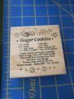 1999 PSX Sugar Cookie Recipe  G-1150 Wood Mpunted  Rubber Stamps HTF