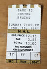 RARE 1981 Buffalo Sabres Ticket Stub vs Bruins BRUCE CROWDER DEBUT GOAL