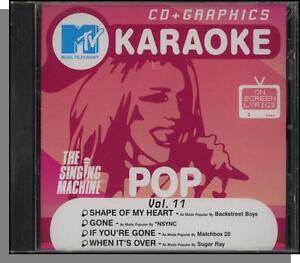 Karaoke CD+G - MTV Pop Hits Vol 11 - New Singing Machine CD! Shape of My Heart
