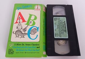 VHS Dr Seuss - Dr Seuss's ABC Read Eyes Shut Mr Brown Can Moo Can You (VHS,1989)