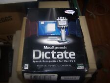 MacSpeech Dictate (Mac)-Dragon-Apple/Intel processor speech dictation OSX 10.5.6