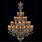 Vintage Chandelier Crystal Glass candle Light French Pendant Hanging Lamp LED Yc