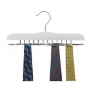Only Hangers White Wood Multi Tie Hanger