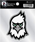 North Dakota Fighting Hawks Mascot Logo Premium 4x4 Decal with Clear Backing...