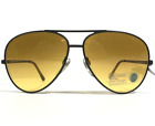 Vintage Serengeti Sunglasses 5128S Kilimanjaro Matte Black with Yellow Lenses