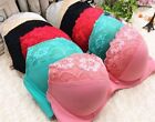 Womens Full Cup Bra Underwire Lace Multiway Strapless Push Up Bras Lingerie BCDE