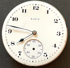 Antique 1920 Elgin Grade 313 Pocket Watch Movement Parts/Repair 16s 15j USA