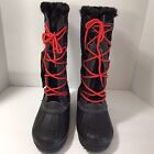 Women’s Black Sporto Tall Water Resisted Winter Boots Size 8 W