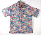 Cooke Street Vintage Hawaiian Islands 100% Cotton Men's Fish Themed Shirt 2XL.