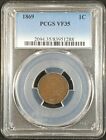 1869 Indian Head Cent PCGS VF35 2094.35/83951288 Exquisite Coin Rare