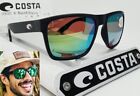 COSTA DEL MAR matte black/green mirror PAUNCH XL polarized 580P sunglasses NEW
