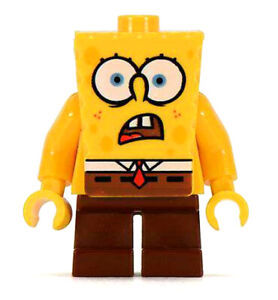 NEW LEGO SHOCKED SPONGEBOB SQUAREPANTS MINIFIG minifigure 4981 chum bucket