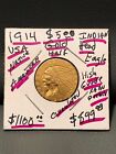 1914 P Mint $5 Indian Head Gold  Half Eagle Pre 1933--Exquisite quality USA coin