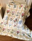 Vintage Springs Queen Comforter Set Yellow Plaid Botanical Floral 8 Piece Set