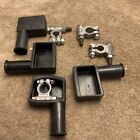 Set Of 4 Military Truck Surplus Battery Terminal Clamp NOS 2-Neg 2- Pos W/Covers