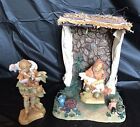 Shepherds Camp Nativity Scene Fontanini -RETIRED Includes 2 Figurines