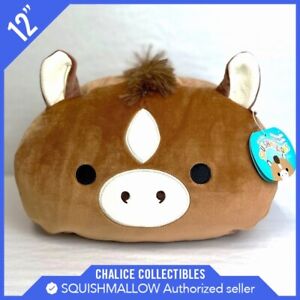 Squishmallows Kellytoy Easter Plush Stackable Philip the Brown Horse 12