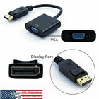 Display Port DP to VGA Adapter Cable cord 1080P laptop desktop Game Monitor A18