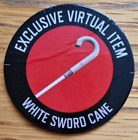 Roblox WHITE SWARD CANE exclusive virtual RARE CODE - IMMEDIATE delivery