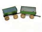 Antique 1916 Toy Baby Tractor Trailers by Animate Tin Litho Wagon Side Dumping