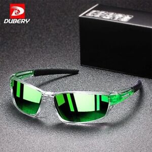 DUBERY Polarized Night Vision Sunglasses Men Wome Sports Driving Glasses Outdoor