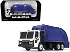 Mack LR with McNeilus Rear Load Refuse Body Blue and White 1/87 HO Diecast Model