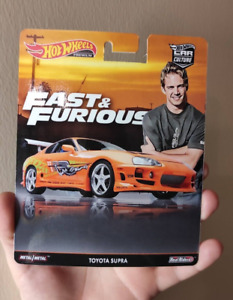 Custom Designed Toyota Supra Hot Wheels Card - Fast and the Furious Edition