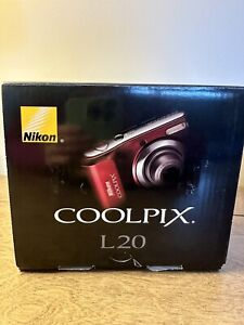 Nikon COOLPIX L20 10.0MP Digital Camera-Deep Red Working TESTED Digicam