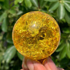 New Listing160G Natural Titanium Rainbow Quartz sphere Crystal ball Healing