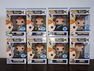 Funko Pop Lot of 8 Astrology Zodiac Freddy Funko Shop Exclusives New Authentic