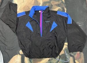Vintage REEBOK Vented Winbreaker Jacket 90's Nylon Mens Size Large Retro