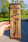 Vintage Chew Copenhagen Chewing Tobacco Advertising Thermometer 12” Metal Sign