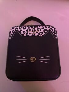 Kate Spade New York Daisy Vanity Meow Cat Leather Bag Black - WKR00600 NO STRAP