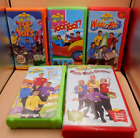 LOT OF 5 THE WIGGLES VHS INCL CHRISTMAS, PLAY TIME, TOP TOTS, TOOT TOOT, & BAY