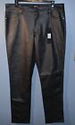 Nova MEN Rockstar Faux Leather Flare Pants size 34x32, new with tags