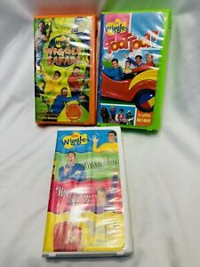 The Wiggles VHS Lot Wiggly Safari Toot Toot Wiggly Wiggly World Kids VHS Tapes