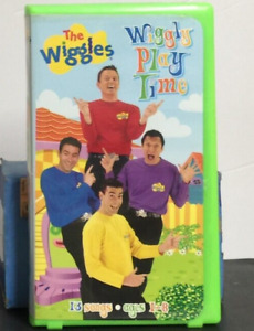 VHS Tape The Wiggles Wiggly Play Time  Kids Songs 2001