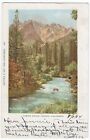 Castle Crags Scenic View, 1904 Shasta California CA Postcard