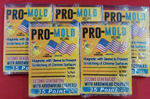 5x Pro Mold 35 pt w/ Penny Sleeve Magnetic One Touch Card Holders MH35SA 2nd Gen