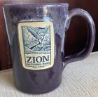 Deneen Pottery USA Handthrown Drip Glaze Coffee Mug Cup Zion National Park EUC!