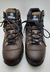 Mens Magellan Outdoors Waterproof Hiking boots size 11.5 brown PREOWNED