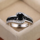 Women 925 Silver Ring Jewelry Cubic Zircon Elegant Wedding Ring Sz 6-10