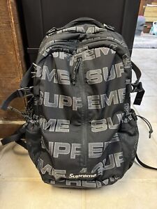 Pre-owned Supreme Black FW21 Backpack All Over Print