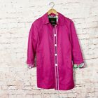 Coach Hot Pink Trench Coat Womens Size XS