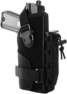 Tactical Waist Belt Molle OWB Right Hand Pistol Gun Holster with Magazine Pouch
