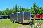 NEW 2024 8.5 X 18 V Nosed Enclosed Cargo Race Car Toy Hauler Trailer LOADED!