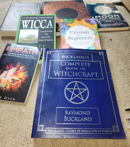 Wicca Witchcraft Book Lot Black Magic Pagan 7 books